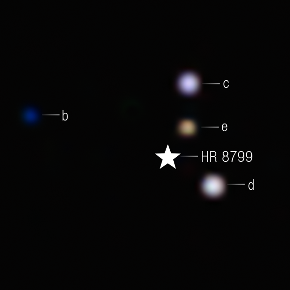 HR 8799 b c d e